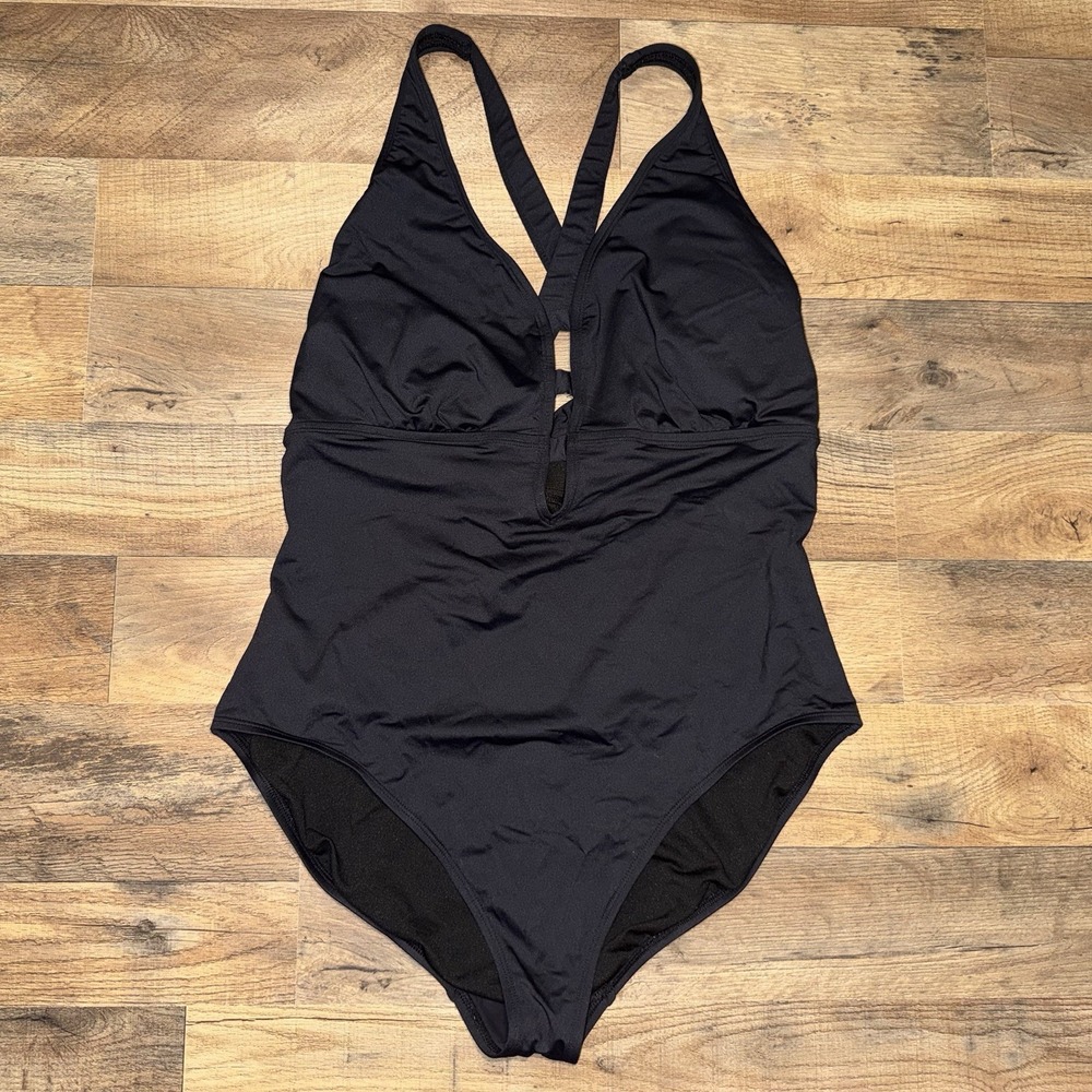 Lauren Ralph Lauren One Piece Bathing Suit Black size 20W